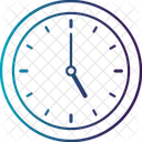 Reloj Analogico De Las 5 En Punto Fecha Limite Alarma Icono