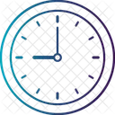 Reloj Analogico De Las 9 En Punto Fecha Limite Alarma Icono