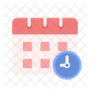 Reloj calendario  Icono