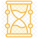 Icono De Linea De Duotono De Reloj De Arena Icono