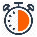 Reloj De Cuenta Regresiva Vispera De Ano Nuevo Ano Nuevo Icono