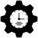 Reloj De Engranajes Gestion De Datos Visualizacion De Datos Icon