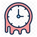 Reloj Derretido Surrealismo Distorsionado Icono