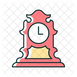 Reloj de mesa antiguo  Icono