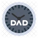 Reloj del día del padre  Icono