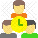 Reloj De Equipo Equipo Objetivo Icono