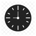 Monocromo de la esfera del reloj digital  Icono