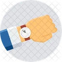 Mano Reloj Gesto Icono