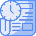 Reloj de fecha límite  Icono