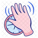 Mano Tiempo Negocio Icono
