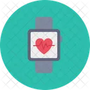 Muneca Reloj Corazon Icono