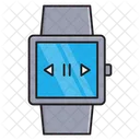 Reloj Inteligente Reproductor Audio Icono