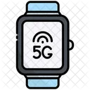 Reloj Inteligente 5 G Internet Icono