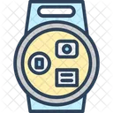 Moda Reloj De Mano Cronometro Icono