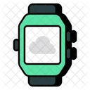 Reloj inteligente en la nube  Icono