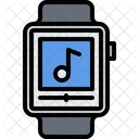 Reproductor De Musica Para Reloj Inteligente Reproductor De Reloj Inteligente Musica Para Reloj Inteligente Icono