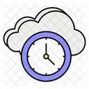 Reloj de nube  Icono