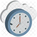 Reloj de nube  Icono