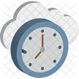 Reloj de nube  Icono