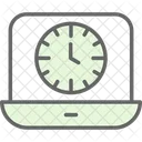 Reloj En Linea Reloj Aprendizaje Icono