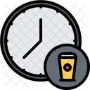 Reloj de vaso de cerveza  Icono