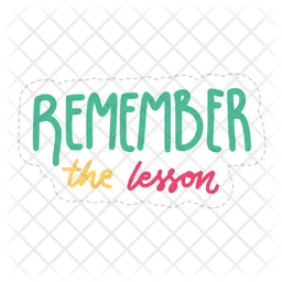 Remember the lesson  Icon