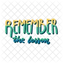 Remember the lesson  Icon