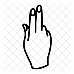 Dedo de remolque hacia arriba  Icono