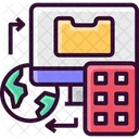 Remote Access Online Worl Wide Icon