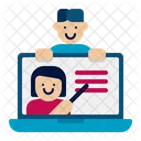 Remote Classroom Remote Learning Online Education Icon