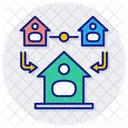 Remote Connection Home House Icon