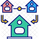 Remote Connection Home House Icon
