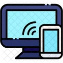 Remote Connection Smart Tv Responsive Devices Icon