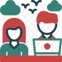 Remote Coworker Icon