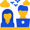Remote Coworker Icon