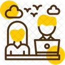 Remote Coworker Icon