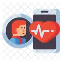 Remote Ecg Mobile Cardiogram Mobile Ecg Icon