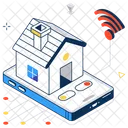 Remote Home House Connection Icon