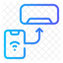 Remote Air Conditioner Internet Of Things Icon