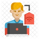 Remote Job Remote Work Work From Home Icon