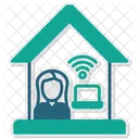 Remote Job Remote Working Remote Work Telecommuting Job Virtual Job Work From Anywhere Telework Job Icon