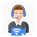 Remote Kundensupport Kundensupport Kundenbetreuung Icon