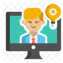 Remote Learning  Icon