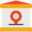 Remote Location Off Site Virtual Workplace Icono
