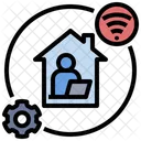 Remote Work Work From Home Working From Home Icon