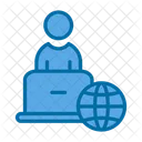 Remote Work Access Monitor Icon