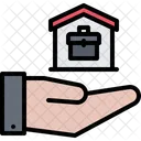 Hand Support Briefcase Icon