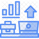 Remote Work Motivation Digital Motivation Virtual Inspiration Icon