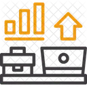 Remote Work Motivation Digital Motivation Virtual Inspiration Icon
