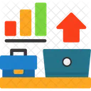 Remote Work Motivation Digital Motivation Virtual Inspiration Icon